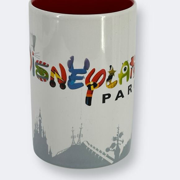 Disneyland Paris Coffee Mug Disney Pixar Mickey Monsters Stitch Nemo Toy Story - Picture 2 of 5